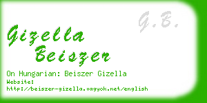 gizella beiszer business card